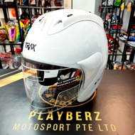 TRAX *PSB APPROVED TR03ZR WHITE HELMET