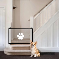 Dog Gate for Stairs Pet Gates for The House: Dogs/cat Screen Mesh Gate for Doorways Stairways Indoor