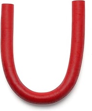 Qikaide 200cm 6.56ft Red Vent Pipe for Universal Flexible Aluminum Foil Heater Air Duct Hose (75mm/2