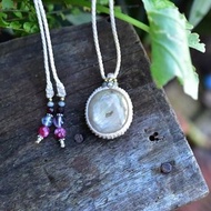 剛玉黃色藍寶石 編繩項墜 620