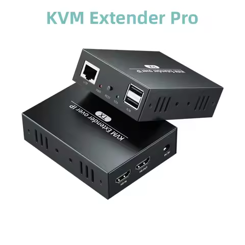 PWAY IP Network USB 1.0 KVM Extender RJ45 Ports 1080P HDMI Over LAN KVM Extender 150m HDMI KVM Exten
