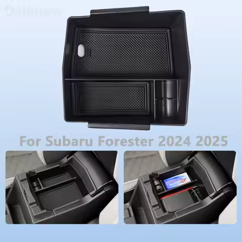 For Subaru Forester 2024 2025 Center Console Organizer Tray Armrest Storage Box Layered Storage Box 