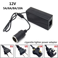 12 Volt Universal Car Cigarette Lighter Socket Power Adapter Supply Converter AC 110V 220V To DC 12V 5A 6A 8A 10A Charger