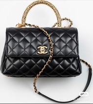 🔥Chanel coco golden handle flap bag mini