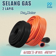 PROMO SELANG GAS 2 LAPIS TEBAL / SELANG GAS PERMETER / SELANG KOMPOR REGULATOR STANDAR SNI MURAH