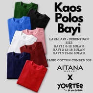 KATUN Aitana - Plain T-Shirt for Babies Made of 30s Combed Cotton