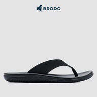 BRODO - Full Black Flipper Sandals Men Slipper Flip Flop