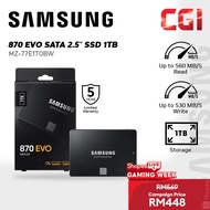Samsung 870 Evo Sata III 2.5" 1TB SSD - MZ-77E1T0BW