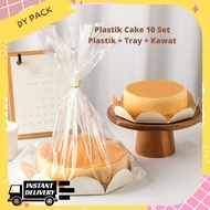 DY 10 Sets of Plastic cakes,/bread, plastic cakes, cakes, plastic + trays PR-80