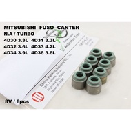 SANWA Japan Viton Valve Seal - Mitsubishi Fuso Canter 4D30 4D31 4D31T 4D32 4D32T 4D33 4D34 4D34T 4D3