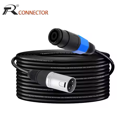 Speakon to XLR Cable,Speakon Female to XLR 3Pin Male/Female Speaker Audio Extension MIC Cable for Am