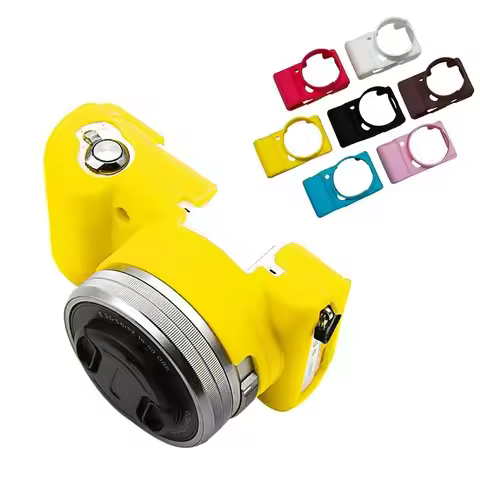 Top Soft Silicone Rubber Camera Case Bag Skin Protective Body Cover For Sony Alpha A5100 A5000 A6000