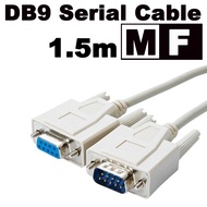 สายส่งสัญญาณ แบบ ซีเรียล  ยาว 1.5M DB9 9 Pin Male to Female RS232 Serial Cable Directly Connected CO