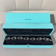 Tiffany蒂芙尼 Hardwear系列 纯银链环手链