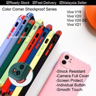 Vivo V23 V23e V21e V21 V20 SE V19 V20SE Color Corner Shockproof Phone Case Casing Cover Housing