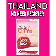Thailand SIM Card TRUEMOVE DTAC with 7 Days UNLIMITED Internet