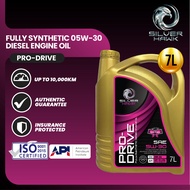 Silver Hawk Fully Synthetic 05W-30 Diesel Engine Oil (7L) Met API CI-4/SL with ACEA E7 Performance C