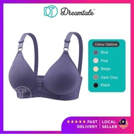 [Plus Size BC Cup] Dreamtale Women Bra Solid Colour Wireless Push Up Bra Full Cup Coli Wanita Baju D