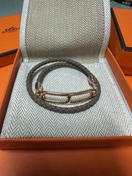 Hermes Roulis Bracelet 玫瑰金 手鈪 手鍊 大象灰