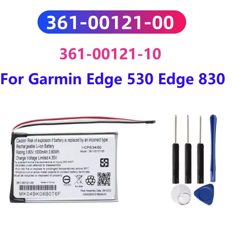 GPS Navigator Battery 3.8V/ 1000mAh 361-00121-00, 361-00121-10 for Garmin Edge 530 Edge 830