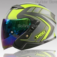 【ReadyStock】Open Face Helmet shoei J-CRUISE 3/4 Helmet AGLERO-TC3 Double visor Pink Flower Off Road 