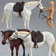 Anime Figma 246 Horse White Horse Chestnut BJD Action Figure Figma Body Kun Body Chan Figure PVC Mod