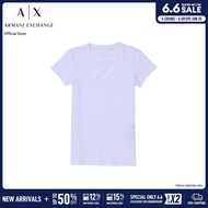 Armani Exchange เสื้อยืดผู้หญิง รุ่น XW000599-AF10355-U0002 - สีออฟไวท์
