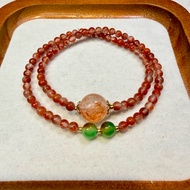 [Lan shop] Nam Hong agate double wrapped bracelet with 4mm beads