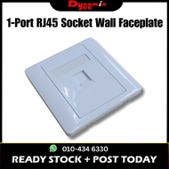 1-Port RJ45 CAT6 Socket Wall Faceplate Network LAN Wall Plate