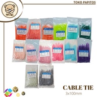 Cable Tie Cable Ties Cable Ties size 3mm*100mm (100 pieces)