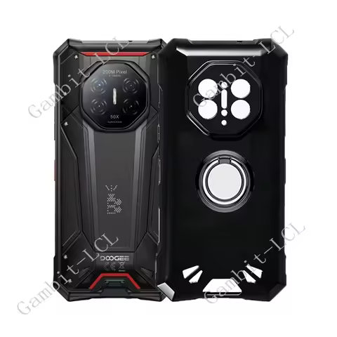 Pro Back Cover For Doogee S300 2026 S300Pro S300Plus 6.78" Ring Holder Bracket Phone TPU Soft Silico