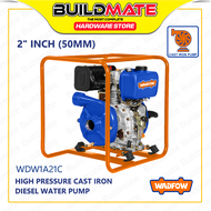BUILDMATE Wadfow High Pressure Cast Iron Diesel Engine Water Pump 5.7HP 2" / 9HP 3" for Agricultural