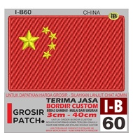 FL-160 I-B60 CHINA FLAG LOGO EMBROIDERY PATCH FLAG