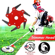 6 Blade Trimmer Head With Teeth 6T Grass Trimmer Lawn Mower Brush Cutter Pisau Mesin Rumput