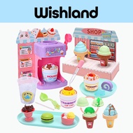 Funlock Happy Desserts Ice Cream Ages 3+ Pretend with Cones and Toppings Gift For Kids by WISHLAND