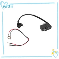 WITTII Chainsaw Ignition Coil, Black With Wire Ignition Coil Module, Metal Compact Easy Installation