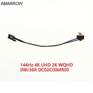 Laptop LCD Screen Cable for DELL Alienware M15 R2 EDQ51 144Hz 4K UHD 2K WQHD 0WJ36R DC02C00MR00 dc02