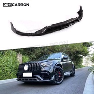 Carbon Fiber Front Lip Spoiler for Benz GLC Class Coupe W253 GLC63 Original Bumper 2016 - 2019 FRP B