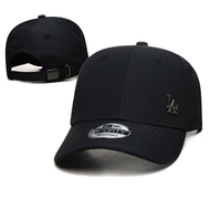 หมวกแก๊ป Ny LA Fitted Cap Dodgers Los Angeles สีน้ําเงินเข้ม สไตล์ฮิปฮอป