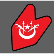 KELANTAN BUMPER STICKER, STICKER CERMIN,STICKER MOTOR, STICKER KERETA.