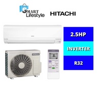 Hitachi 2.5HP Deluxe Inverter Series R32 Air Conditioner RAS-SH24CKM