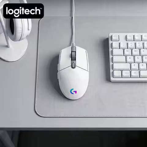 Logitech G203 Prodigy RGB Gaming Mouse Wired 200-8000 DPI 6 Buttons 1ms Response 1000Hz Polling Game