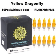 10pcs Yellow Dragonfly Disposable Tattoo Cartridge Needle 1 3 5 7 9 11 13 14 15 RL RM RS M1 for Shad