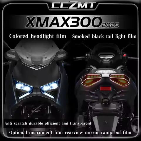 For YAMAHA XMAX300 XMAX 300 X-MAX300 xmax300 2025 Headlight film smoked black tail light film displa