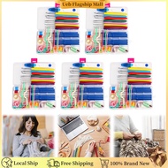 [Ueb Flagship Mall]16 Size Crochet Hook Set Knitting Needle Stainless Steel Long Crochet Needles Erg