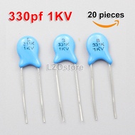 20pcs High Voltage Ceramic Capacitor 330pF 331 331K 331J 47 47pF 47J 47K 470pF 471 471K 471J 1KV 100