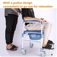 Sn* Kursi Roda Toilet Portable Mode Chair Multifungsi Untuk Lansia