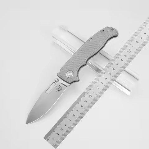 DEMKO AD20 Titanium Alloy Folding Knife Outdoor Portable EDC Pocket Knife Camping Emergency Survival
