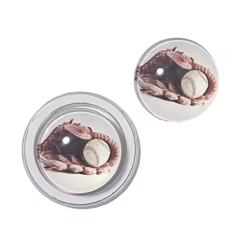 3D Crystal Ball Baseball Glove Phone Holder Mobile Phone Case Stand For Magsafe Magnetic Bracket For