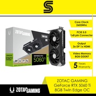 ZOTAC GAMING GeForce RTX 5060 Ti 8GB GDDR7 Twin Edge OC Graphics Card ZT-B50610H-10M